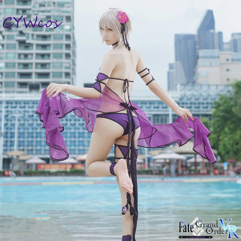 Костюм для косплея Joan of Arc женский Fate/Grand Order Alter Black Avenger летняя купальная