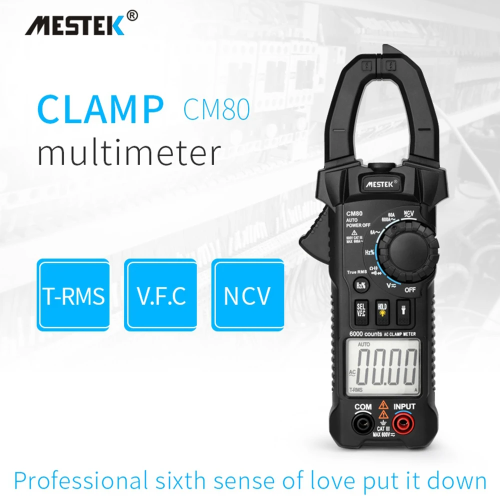 

Mestek CM80/CM81 Digital clamp meter pinza digital multimetre pince multimeter current clamp DC
