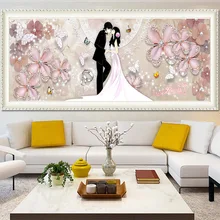 

diamond paintings full round Couples a hundred years good point to stick diamond cross stitch broderie diamant