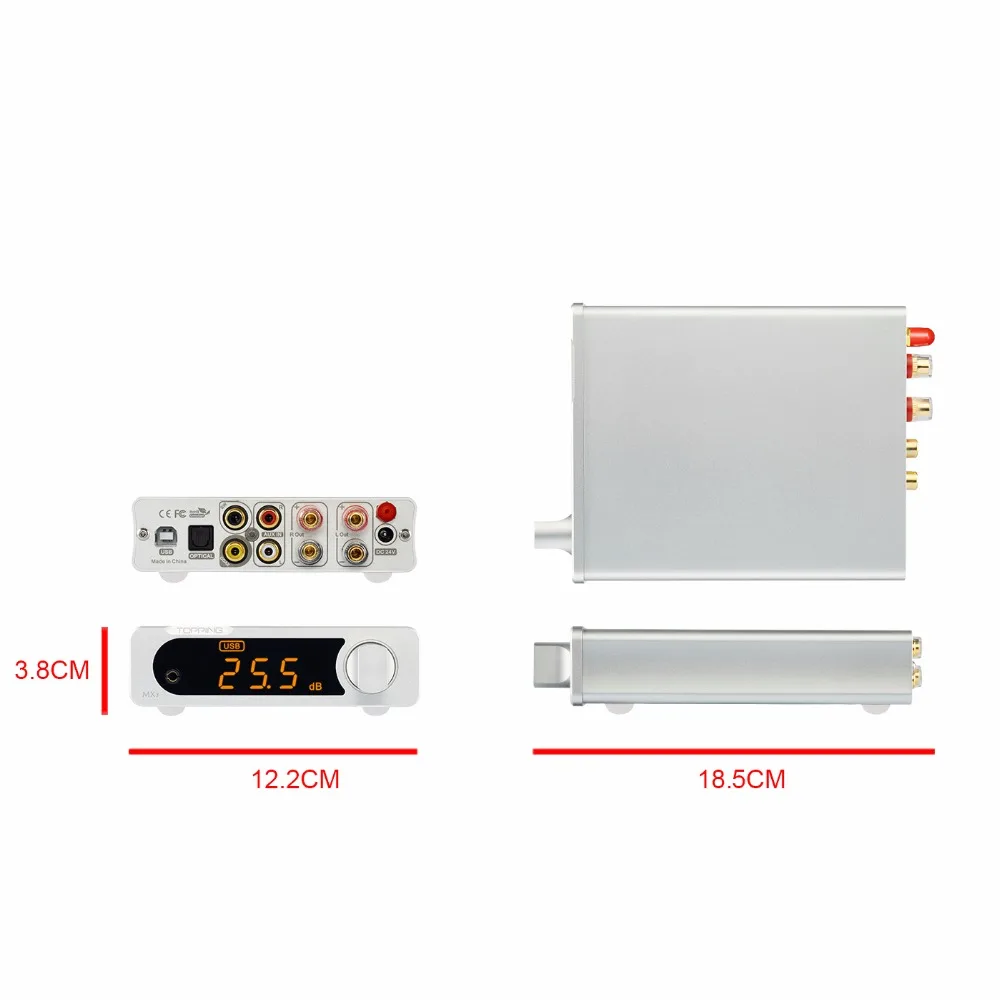 TOPPING MX3 TDA7498E Многофункциональный Bluetooth цифровой Hi Fi аудио усилитель 40 Вт * 2 USB