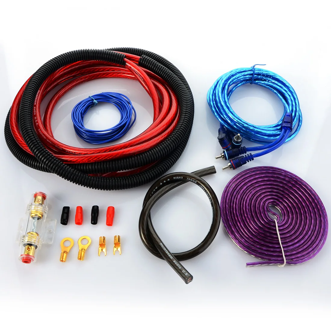 4GAPower line car modified stereo wire font b subwoofer b font line Car font b amplifier