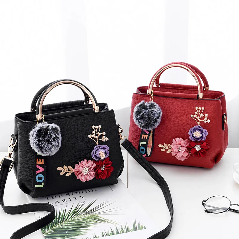 

Women's Pu Leather Clutch Bag Original Embroidery Ladies Handbags Brand Women Messenger Bags Sac A Main Femme Cross body Bags