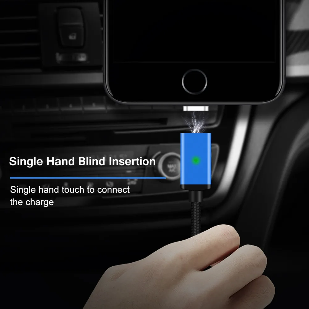 VOXLINK 3 в 1 Магнитная Micro USB кабель для зарядки iPhone 8 7 6 S плюс samsung HUAWEI LG 2.4A usb type c|cable