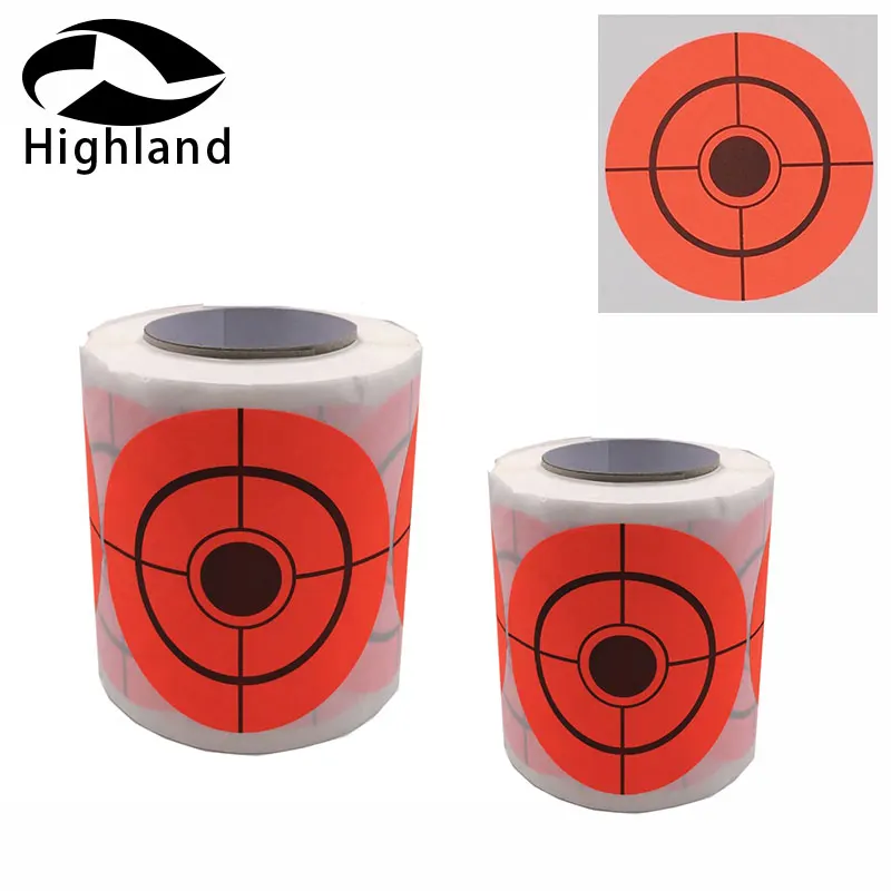 250 un.//Rollo 3 pulgadas Auto-Adhesivo Pegatina de destino para pistola de disparo de destino reactiva