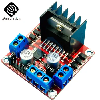 

Dual H Bridge DC Stepper Motor Drive Controller Board Module L298N for Arduino Smart Car Robot