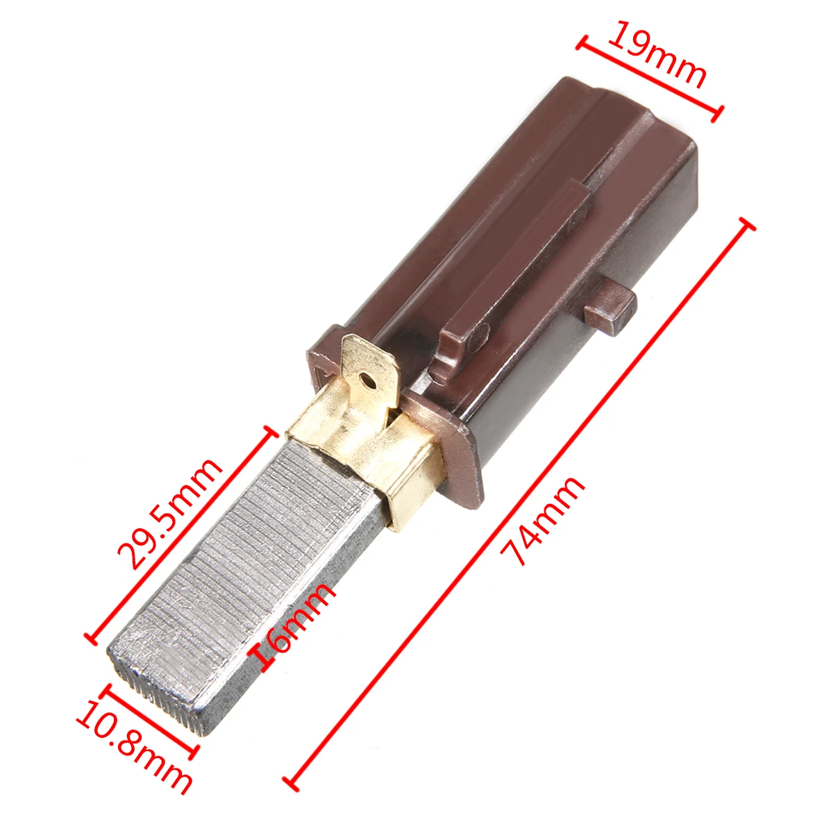 2Pair Electric Vacuum Motor Carbon Brush Replacement Holder for  NRV200 HVR200