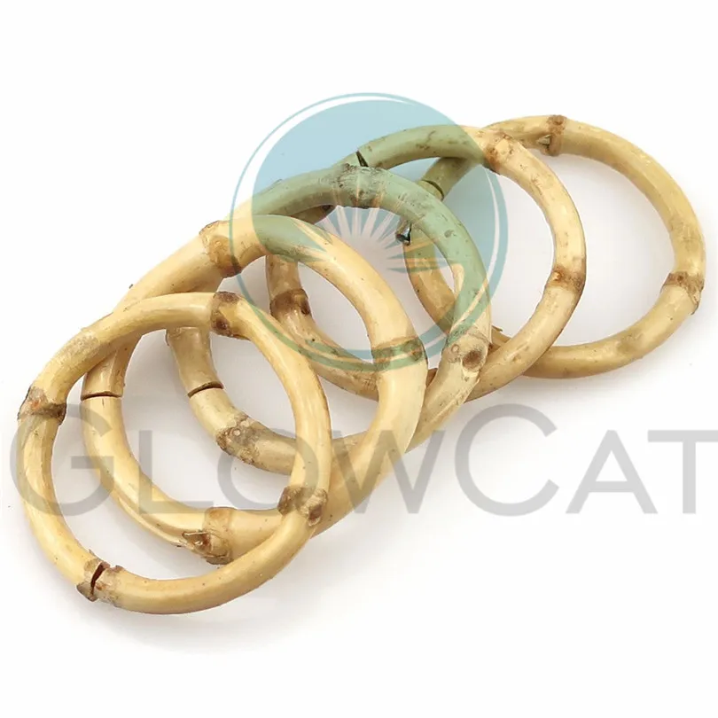 

2pcs Geometric Big Circle Shape Handmade Wooden Straw Weave Rattan Vine Braid Charms DIY Rattan Craft Earrings Supplies