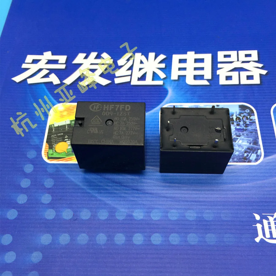 Реле мощности HONGFA HF HF7FD-009-1ZST 5PINS 10A 9VDC оригинальное новое Бесплатная доставка лот