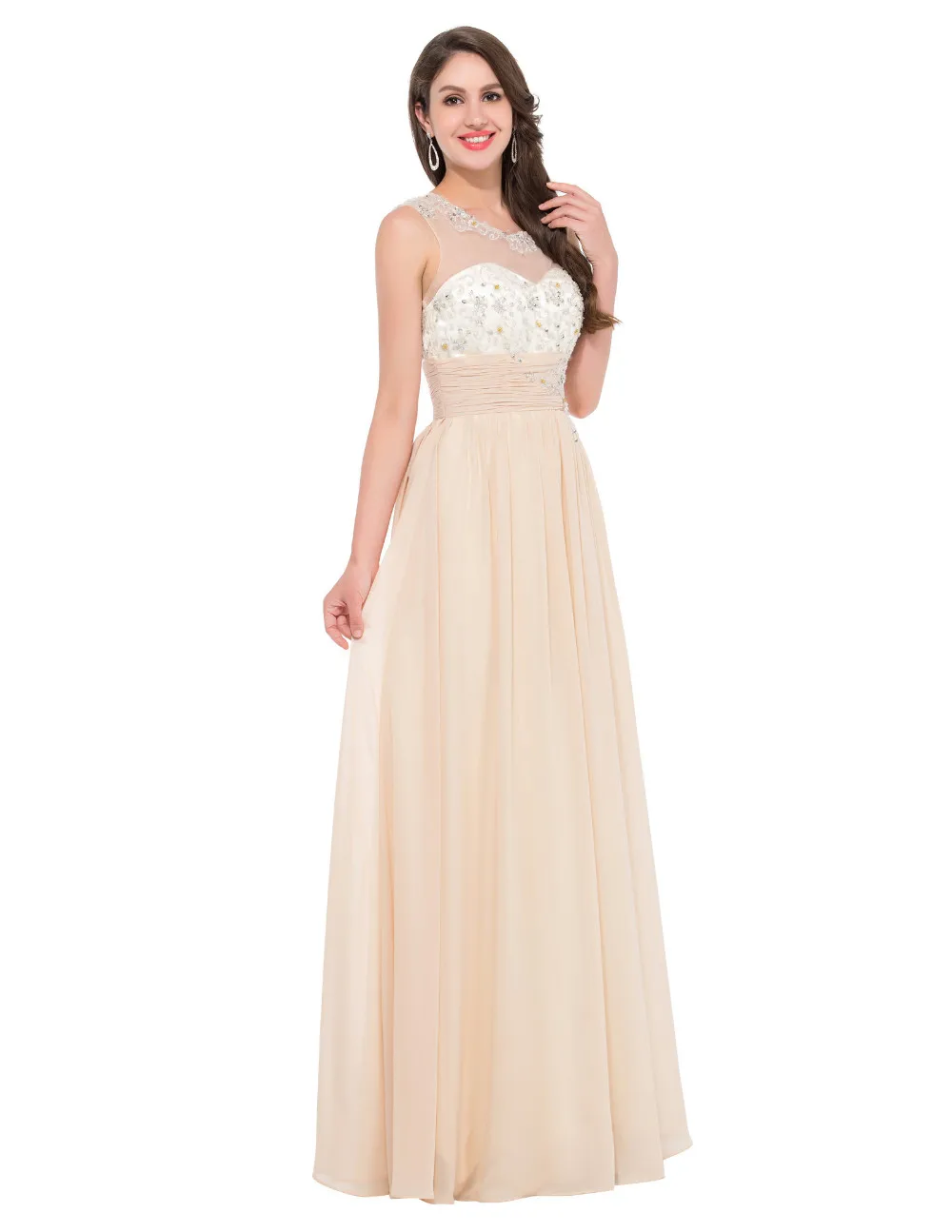 Elegant Chiffon Long Evening Bridesmaid Dress