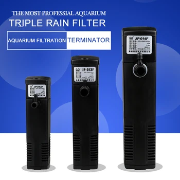 

3 in 1 Fish Tank Filter Aquarium Filter 3W/8W/16W Rain Shower Type Increase Oxygen Pump 220v Plastic Shell Aquarium Accessories