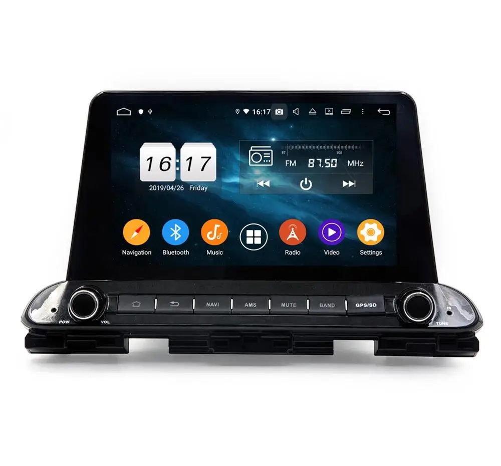 Perfect 1 din 9" Android 9.0 Car Radio GPS Head Unit for KIA CERATO FORTE 2018 Bluetooth 4.2 WIFI USB 4GB RAM 32GB/64GB ROM 0