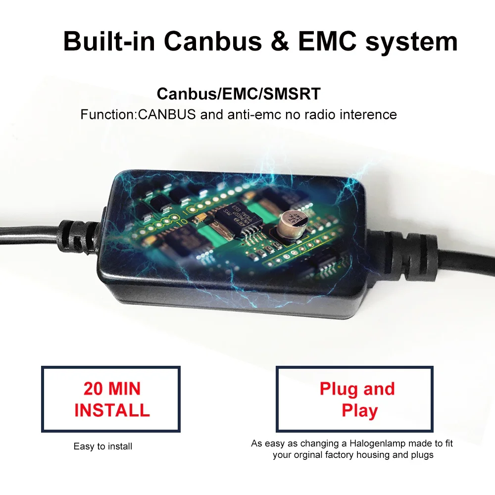 Автомобильный светильник Mdatt Bright ZES H7 светодиодный Canbus H4 H11 H1 60 Вт 8000 лм 9005 9006 6000K 12 В
