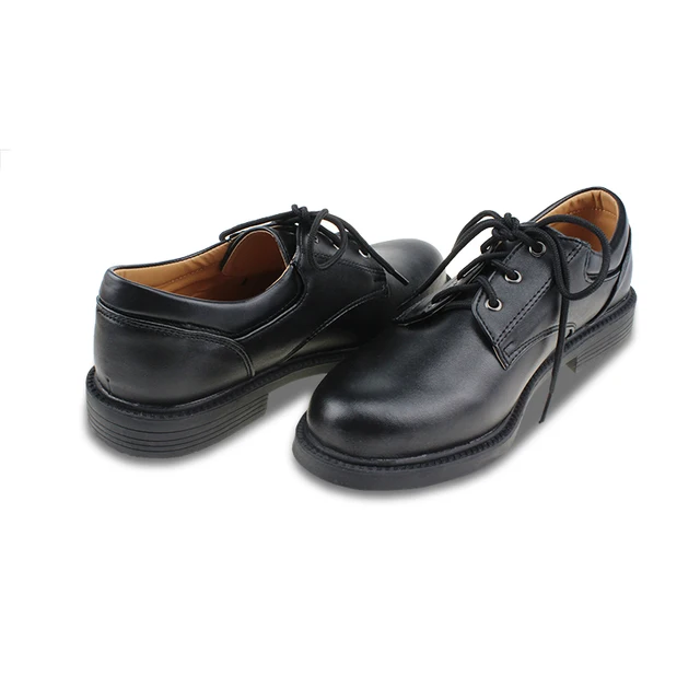 msmax boys leather shoes children lace up breathable black single