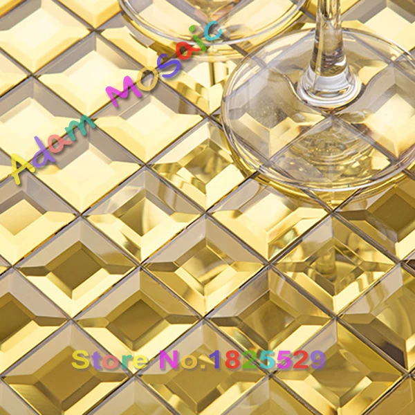 golden beveled tiles fireplace wall design gold glass tile kitchen