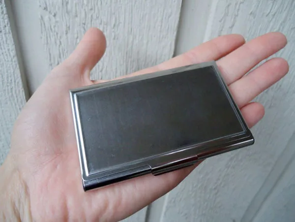 

100pcs/lot Blank Business Card Holders with Resin Stickers wholesale