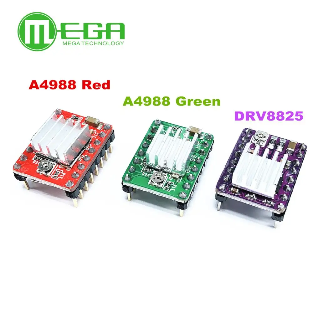 3D أجزاء الطابعة Stepstick A4988 DRV8825 محرك متدرج نموذج مشغل مع غرفة التبريد Reprap Ramps 1.4/1.5/1.6 لوحة تحكم MKS