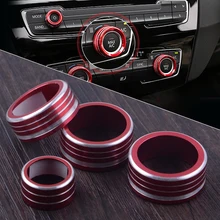 Beler 4 шт. кондиционер и аудио и функция Кольцо Круг переключатель ручка Крышка отделка Подходит для Toyota Camry