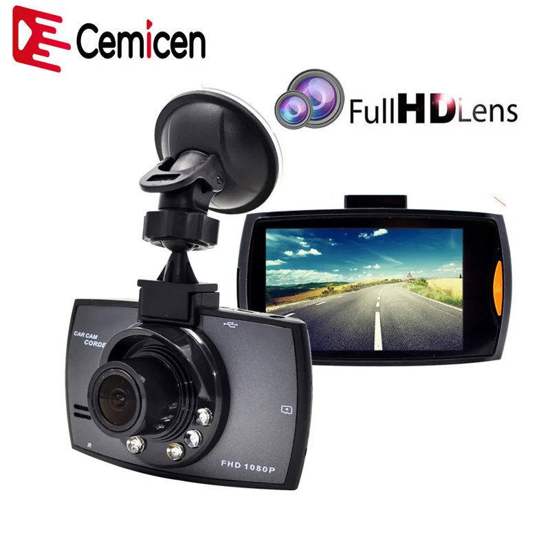 Cemichen Full HD 1080 P Автомобильный видеорегистратор 2,7 дюймов ips экран Автомобильная камера с двойным объективом видеорегистратор ночного видения g-сенсор Регистратор