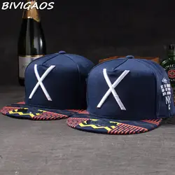 Новая мода Для мужчин Для женщин S Повседневное snapbacks Шапки большой X письмо Вышивка Бейсбол Кепки хип-хоп Кепки S танец шляпа кости для Для