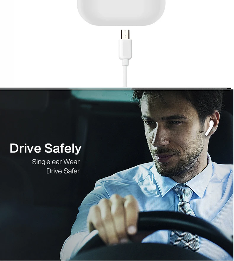 XLSTO Upgrade Bluetooth Mini Double ear IFANS Earbuds Earphone Wireless Air Headsets pods with mic for IPhone 8 7 Plus 6 Android (8)