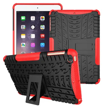 

New Brand for funda ipad mini 1 2 3 Case Hybrid Armor Shockproof Rugged Dual-Layer Cover For capa ipad mini Kickstand Cases