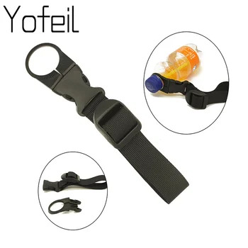 

New Outdoor Camping Hiking Bicycle Nylon Webbing Drink Water Bottle Hanging Strap Belt Clip Holder Buckle EDC Tools