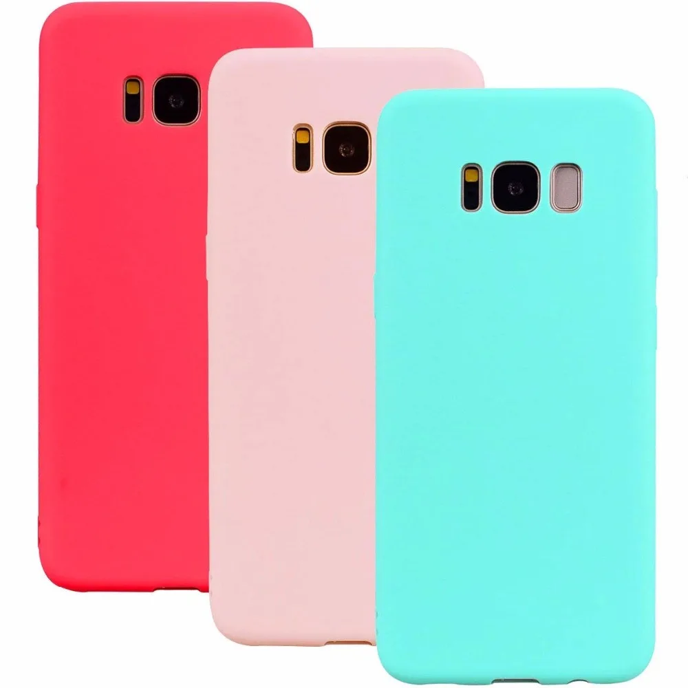 

Fashion Soft Candy Cover For Samsung Galaxy S8 S9 Plus S6 S7 Edge J3 J5 J7 2016 2017 A5 2017 A520F J4 J6 A8 Case Phone Protector