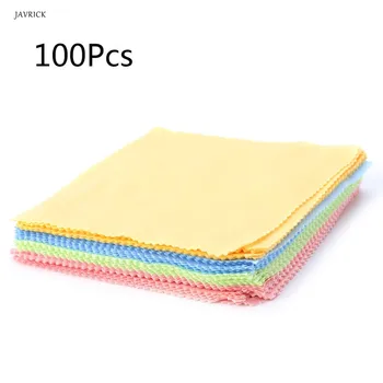 

100PC Clean Polishing Cloth for Sterling Silver Gold Platinum Jewelry Anti Dust