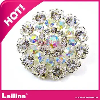 

AB Crystal rhinestone brooches Pin for Wedding Invitation Card