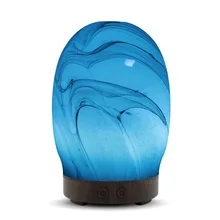 Электрический Арома диффузор тумана увлажнитель воздуха эфирное масло диффузор Арома лампа стекло ароматерапия Для дома-дерево