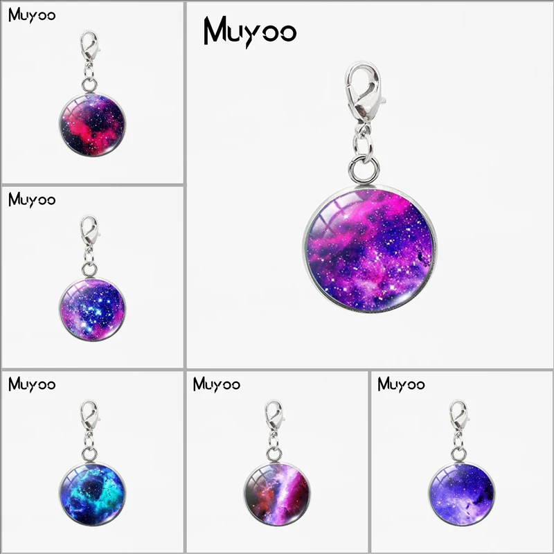 

Galaxy Nebula Jewelry Orion Universe Round Pendant Gifts for Men Art Photo Glass Cabochon Nebula Galaxy Stainless Steel Charms