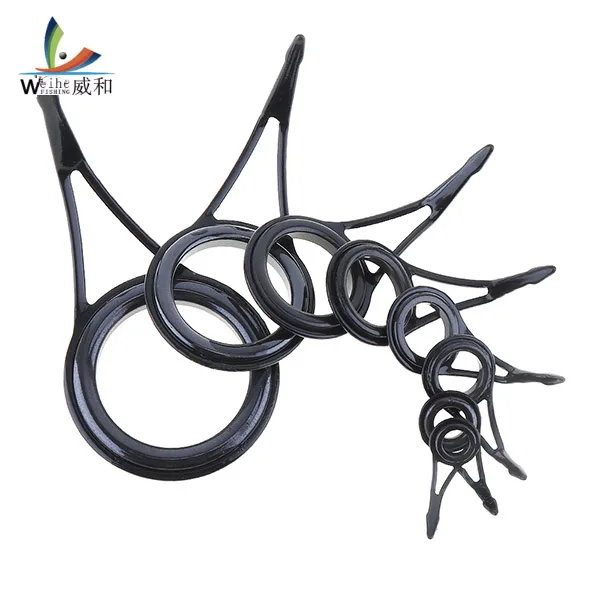 

8pcs/lot Mixed Size Fishing Rod Guide Set Tip Strong Line Rings Rod Guide Tip Top Circle Pole Repair Kit Fishing Accessories