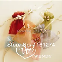 9*12 см Pattern шаблон подарок из органзы конфеты сумки ювелирные упаковочная сумка