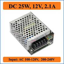 25W 12V 2 1A Switching Power Supply Universal power suply Input AC110 220V to DC 12V