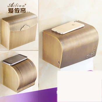 

Solid thickening and full copper European antique sealed waterproof toilet paper box toilet paper towel box paper towel rack