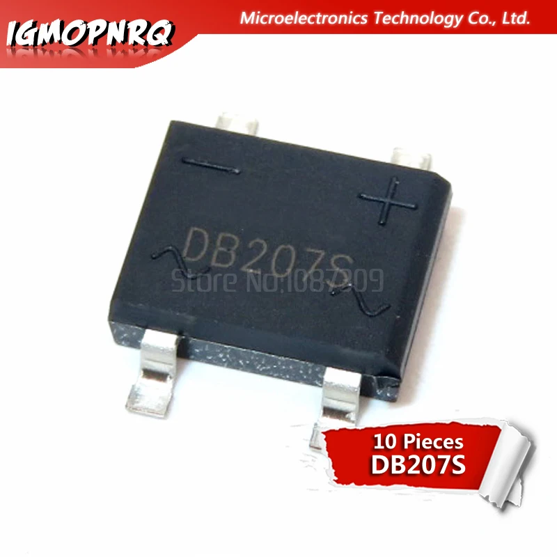 10 шт. DB207S SOP4 DB207 SOP SMD Горячие продукты | Электронные компоненты и принадлежности