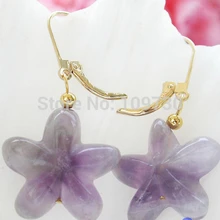 Ry00253 Рука-резные 20 мм Звезда светлый цвет серьги