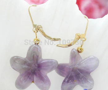 

ry00253 Hand-carved 20mm star Light color Earring