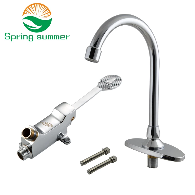 Billig FRÜHLING SOMMER 4 8 fuß pedal tap, fuß tread wasserhahn medizinische pedal hand waschen gerät öffentlichen ort fuß pedal wasser sparen