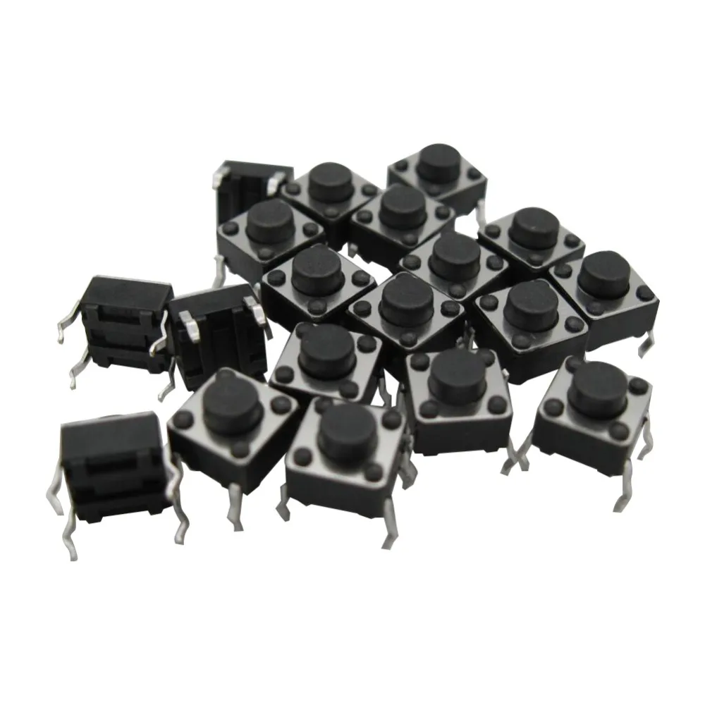 100pcs 6*6*5mm Light Touch Switch Dip4 On/off Push Button Touch Micro