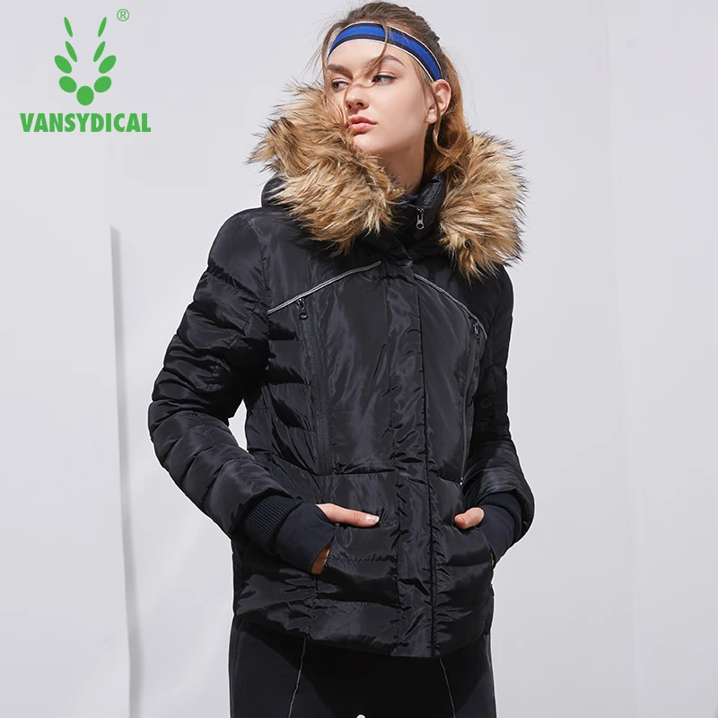 Женское хлопковое пальто Vansydical теплая ветрозащитная спортивная куртка с длинным