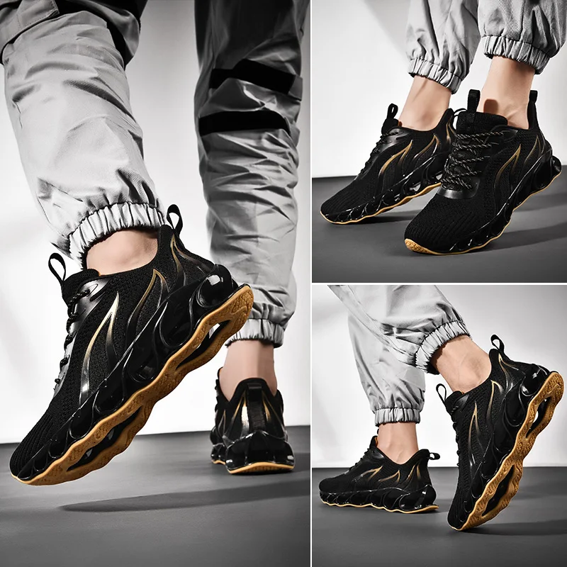 

POLALI New Running Shoes For Men Breathable Zapatillas Hombre Outdoor Sport Sneakers Lightweigh Walking Shoes Size 39-46Sneakers