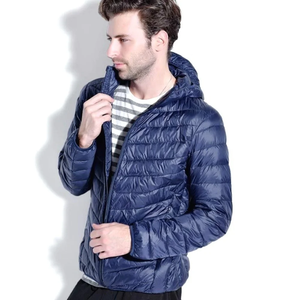 ZOGAA New Men Winter Casual New Hooded Thick Padded Jacket Zipper Slim Men and Women Coats Men Parka Outwear Warm Coat
