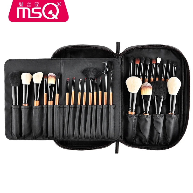 

MSQ Pro 28pcs Makeup Brushes Set Powder Foundation Eye Shadow Makeup Brush Lip Blusher Cosmetics Tool High Quality Natural Hair