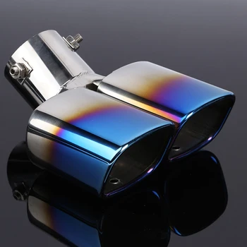 

63mm Car 2.5" Tailpipe Inlet Exhaust Blue Replacement Stainless Steel Auto