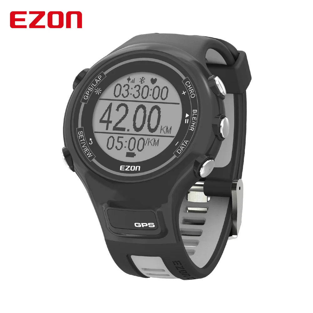 EZON T907 цифровые часы для мужчин и женщин часы для улицы gps бег оптический монитор сердечного ритма Смарт Спорт Bluetooth часы IOS Android - Цвет: T907-HRB11