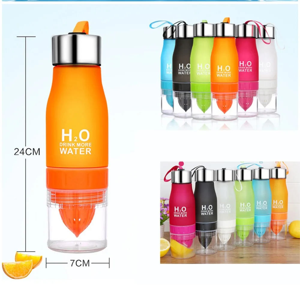 2018 Cadeau De Noël 700 Ml Bouteille Deau H20 En Plastique