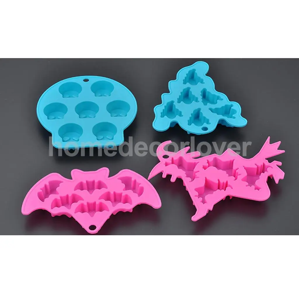 Силиконовая форма MagiDeal 4 типа для украшения торта шоколада выпечки безопасная