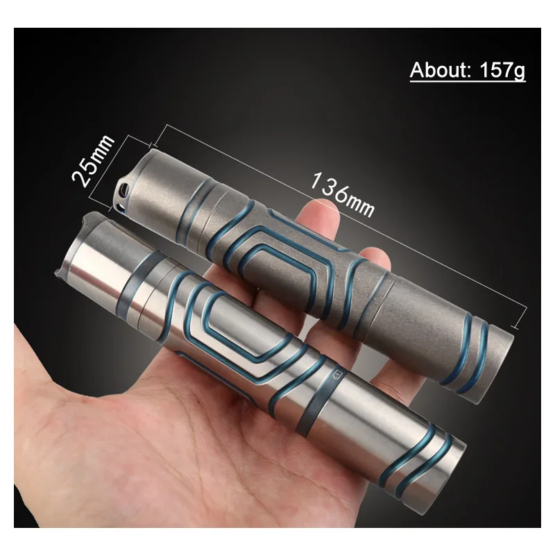  Titanium Tactical Flashlight Waterproof Portable Led Rechargeable Torch For Outdoor Camping Hiking  - 4000004827705