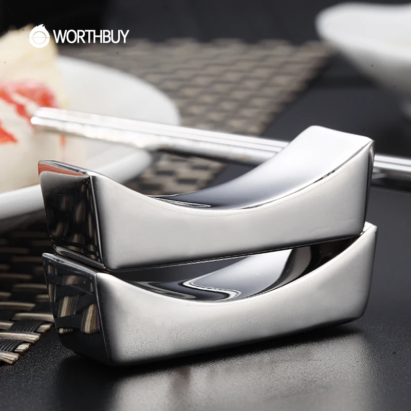 WORTHBUY 1 Pcs Chinese Chopstick Holder Reusable 304 Stainless Steel